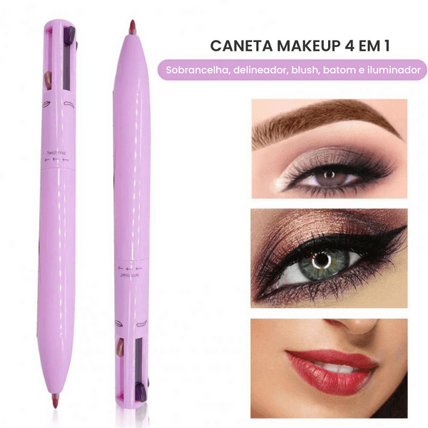 Caneta para Maquiagem 4 em 1 - Frete Grátis Hoje